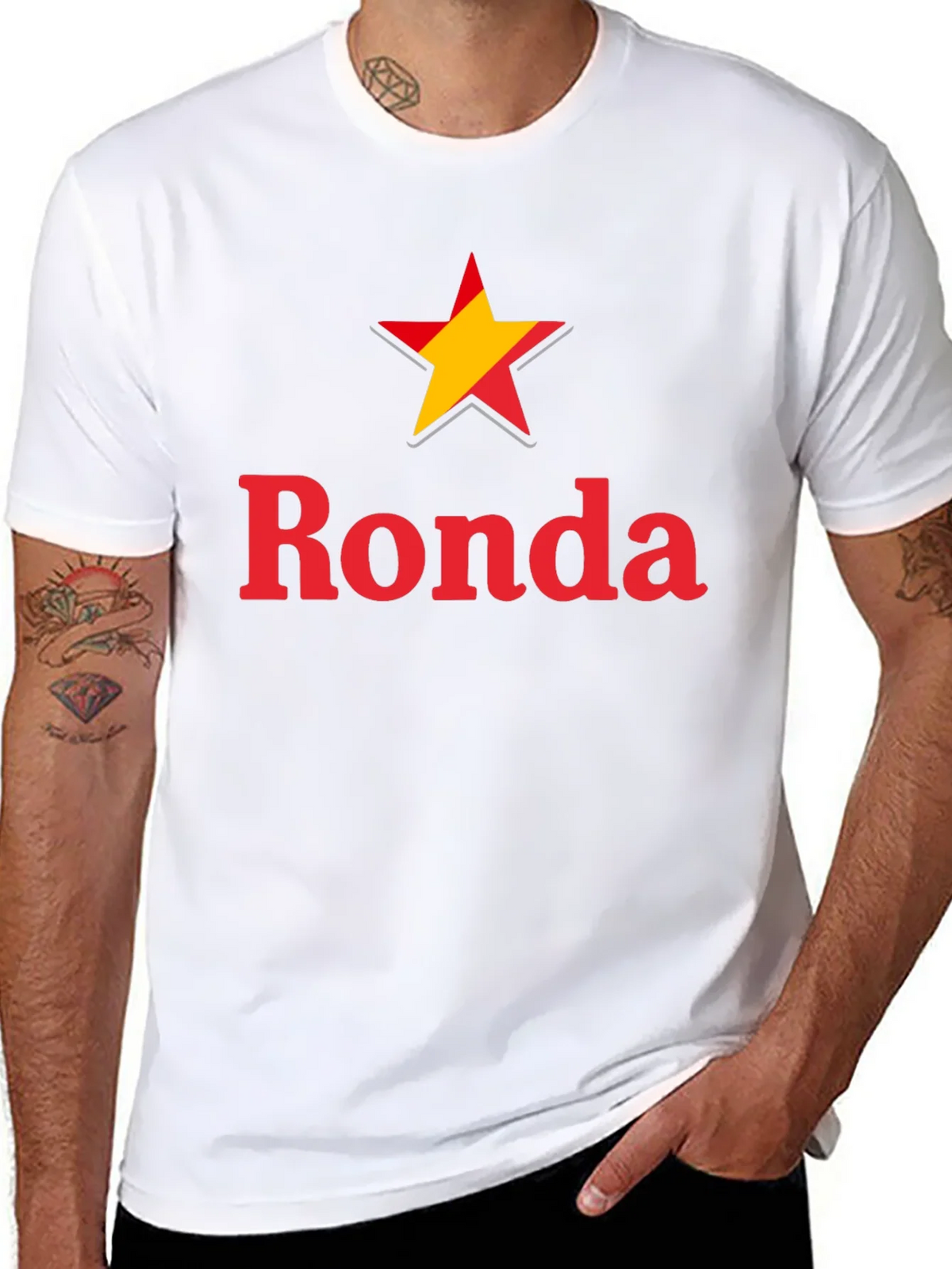 Ronda Star Graphic Tee - Casual Black T-Shirt product image 7