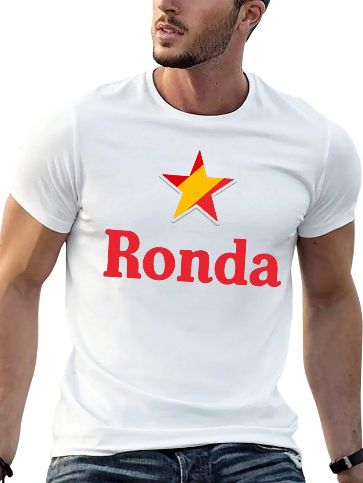 Ronda Star Graphic Tee - Casual Black T-Shirt product image 12