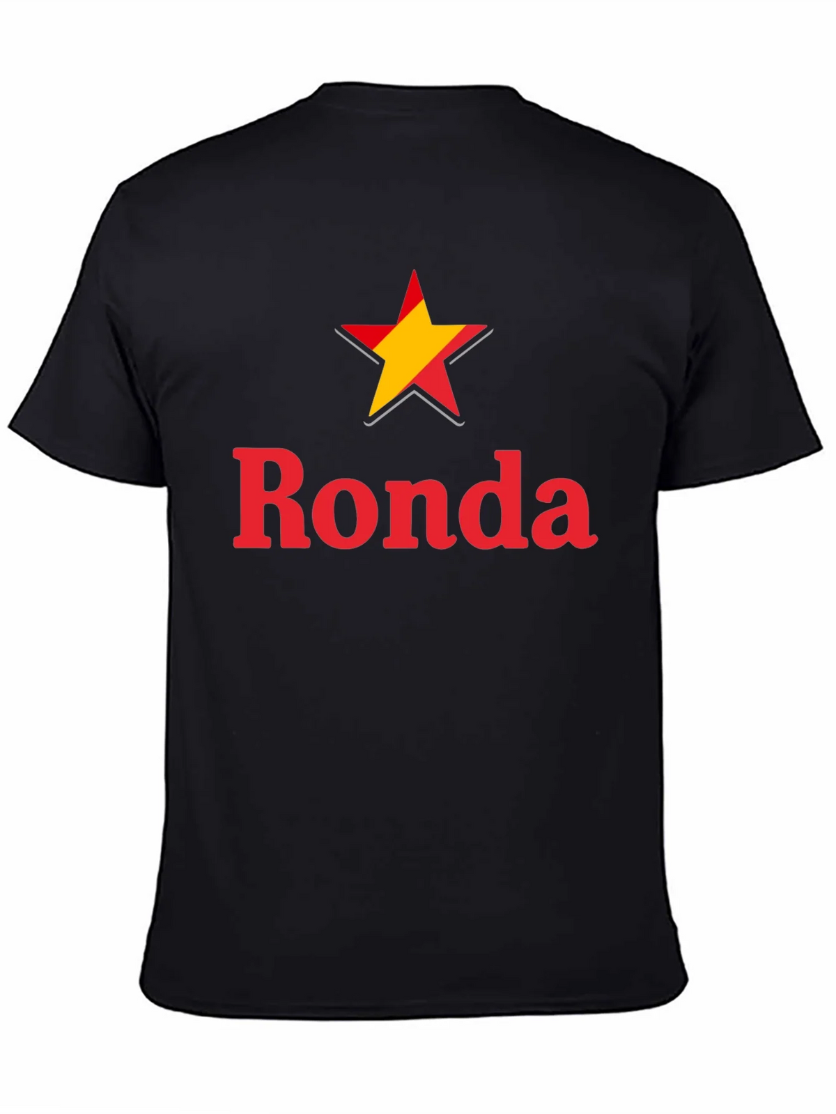 Ronda Star Graphic Tee - Casual Black T-Shirt product image 4