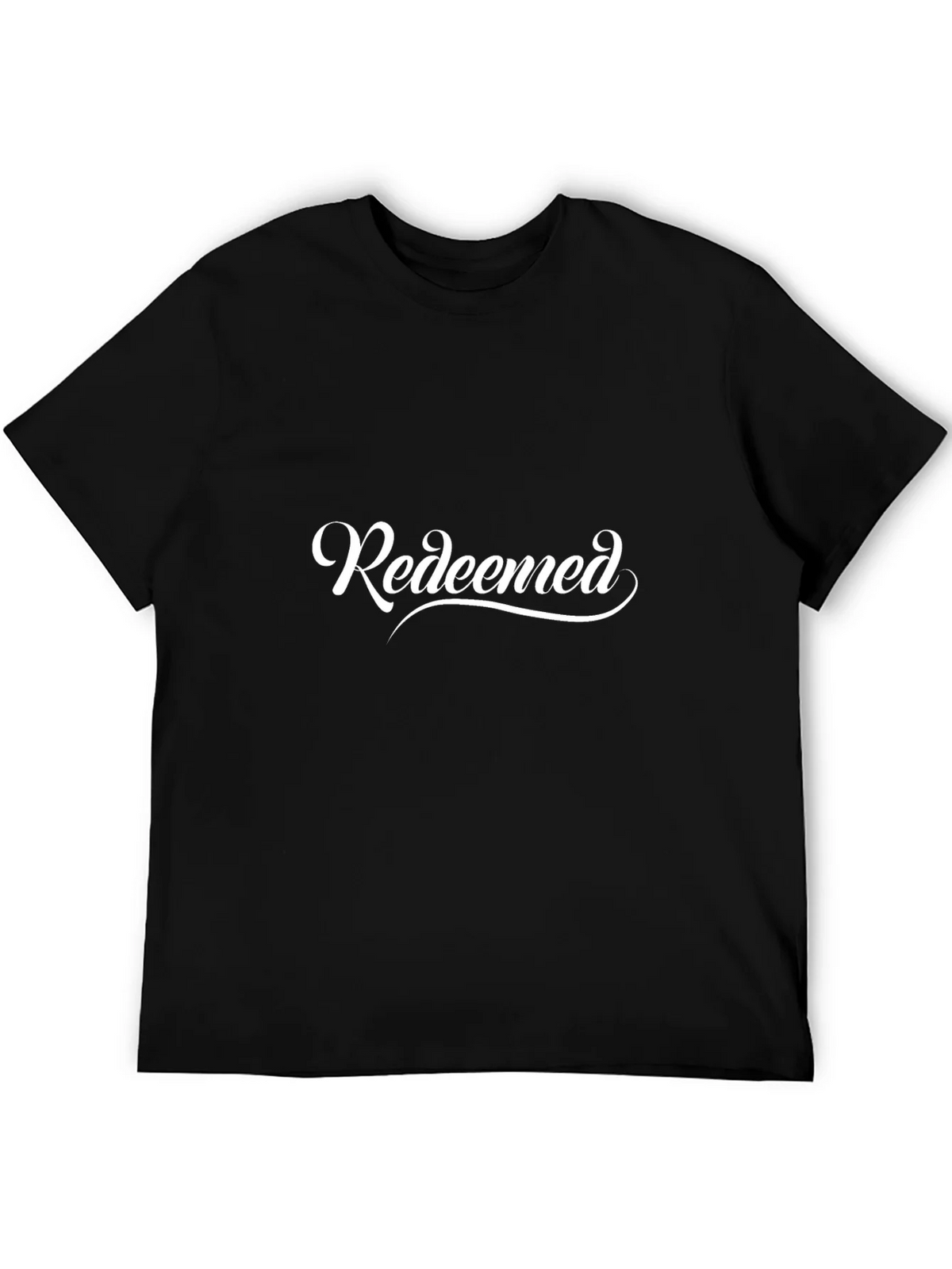 Redeemed Graphic Print Black Cotton T-Shirt product image 5