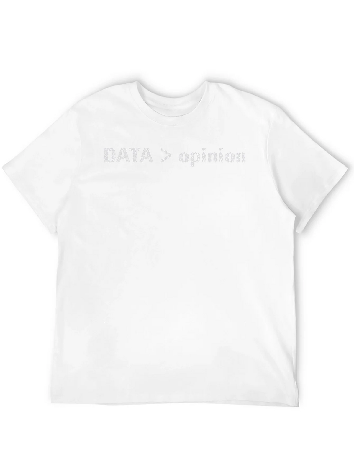 Data Over Opinion Graphic Tee - Black Cotton Blend product image 11