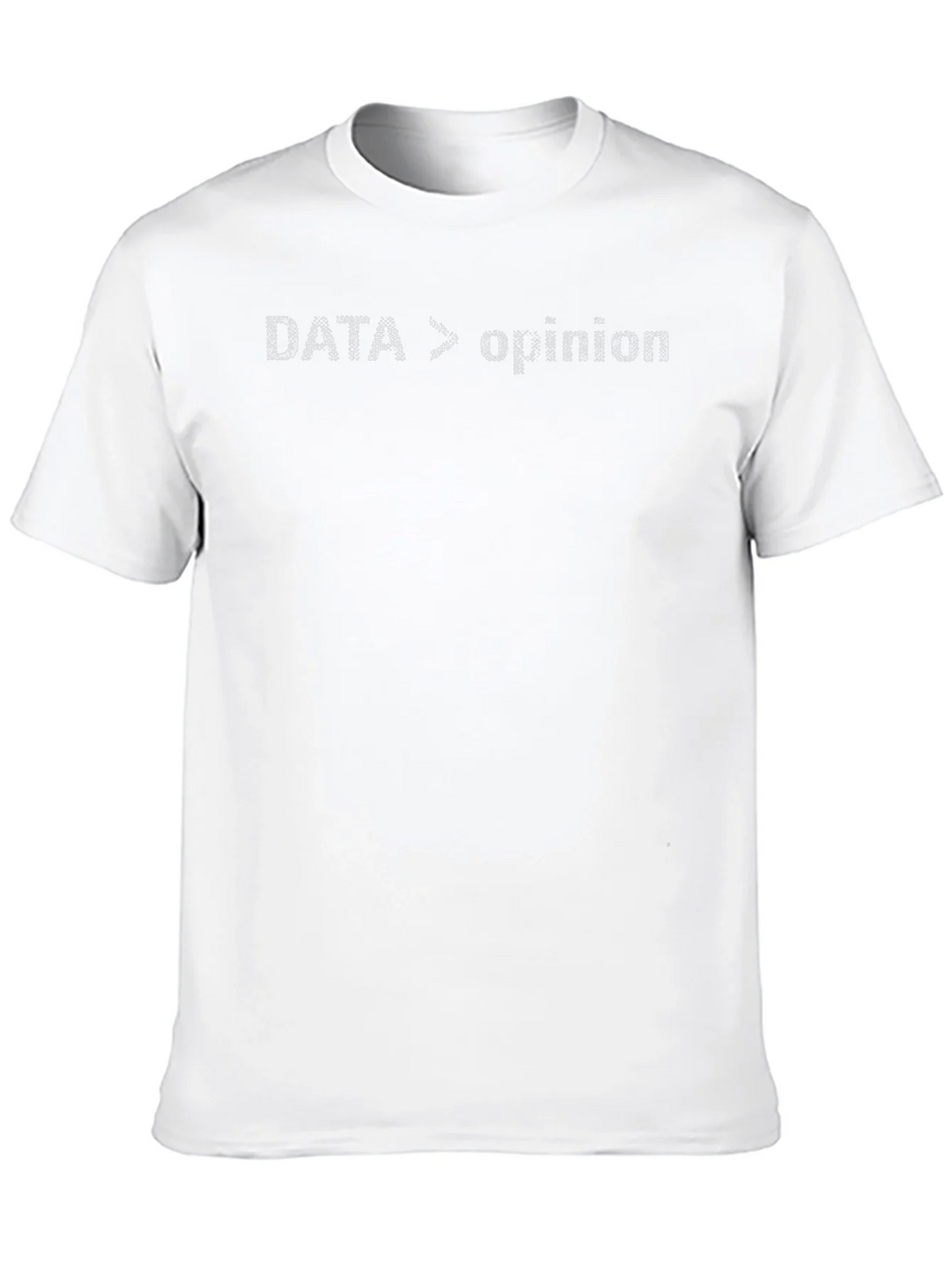 Data Over Opinion Graphic Tee - Black Cotton Blend product image 9