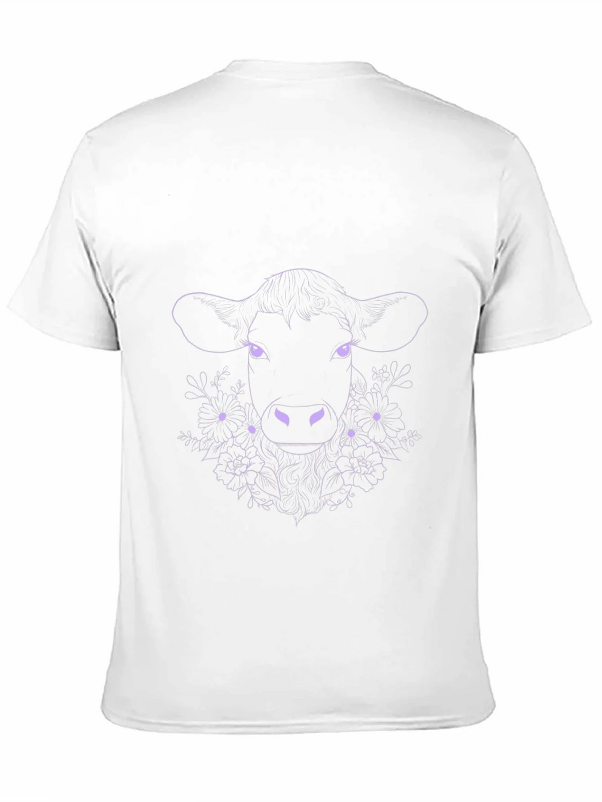 Floral Cow Graphic Tee - Black product image 5