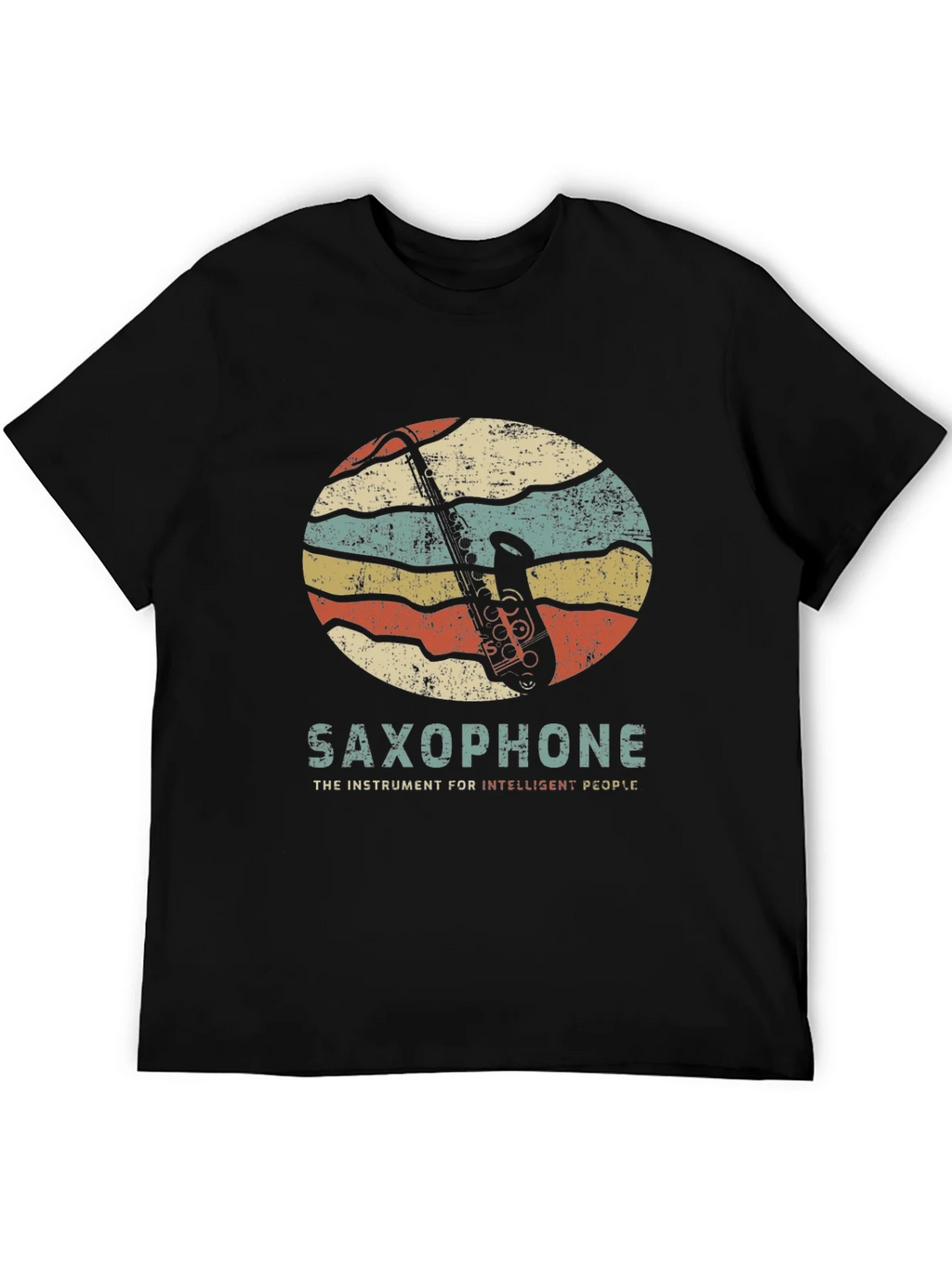 Saxophone Retro Graphic T-Shirt product image 3