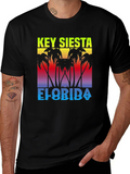 Key Siesta Florida Black T-Shirt product image 1