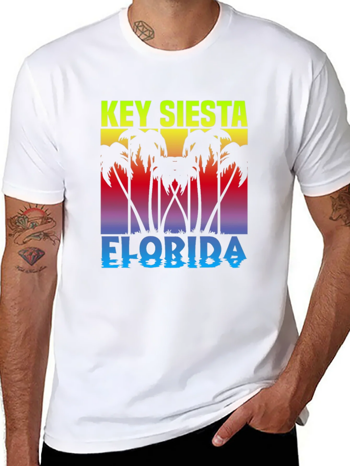 Key Siesta Florida Black T-Shirt product image 7