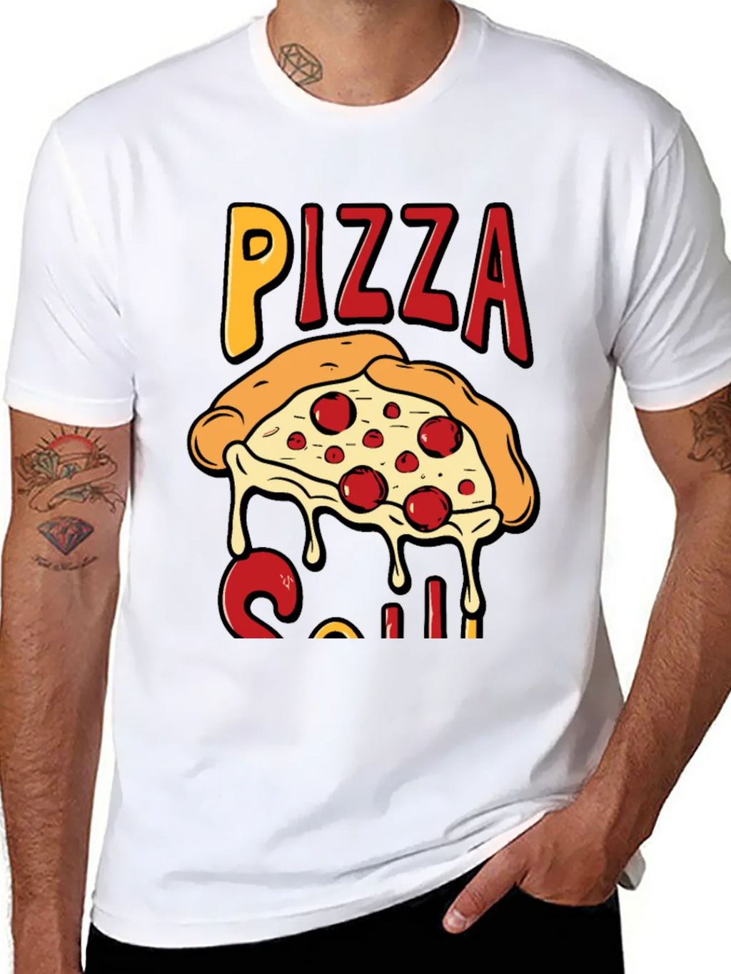 Pizza Slice Graphic T-Shirt - Casual Wear product image 5