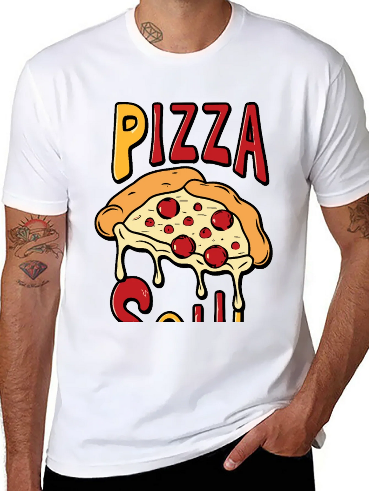 Pizza Slice Graphic T-Shirt - Casual Wear product image 5