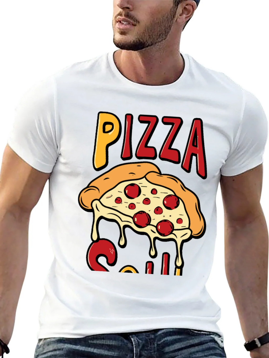 Pizza Slice Graphic T-Shirt - Casual Wear product image 10