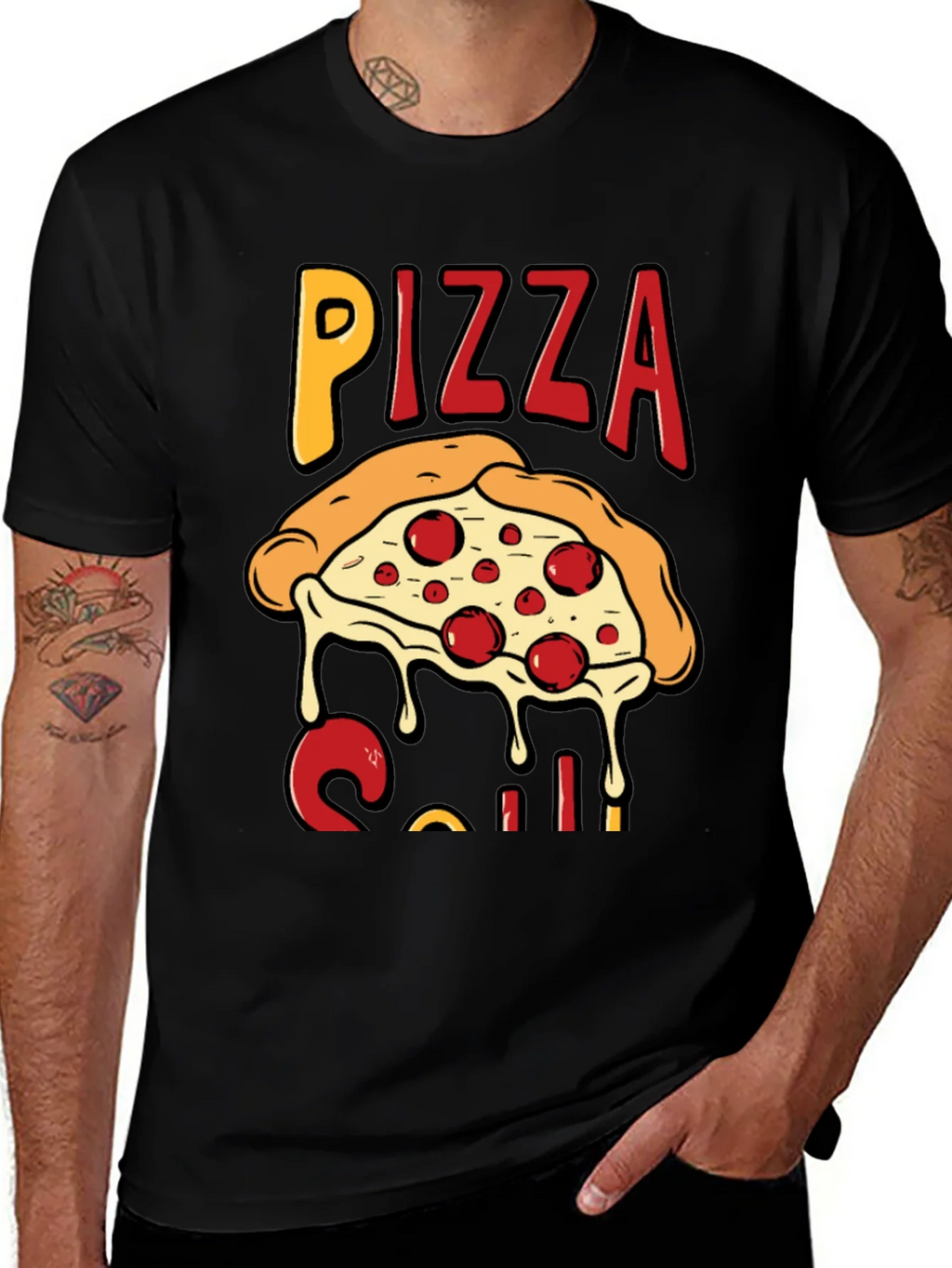 Pizza Slice Graphic T-Shirt - Casual Wear product image 1