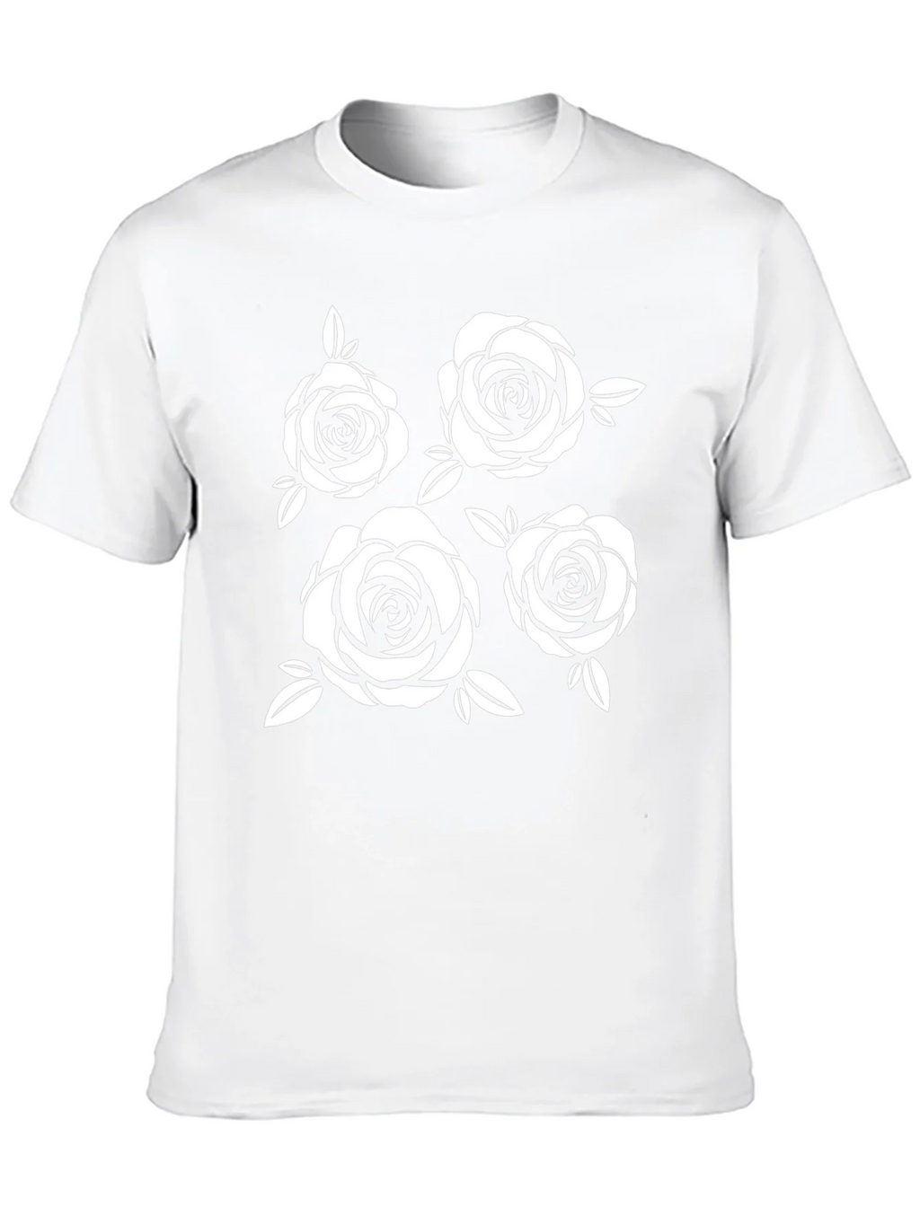 Floral Rose Graphic Black T-Shirt product image 9