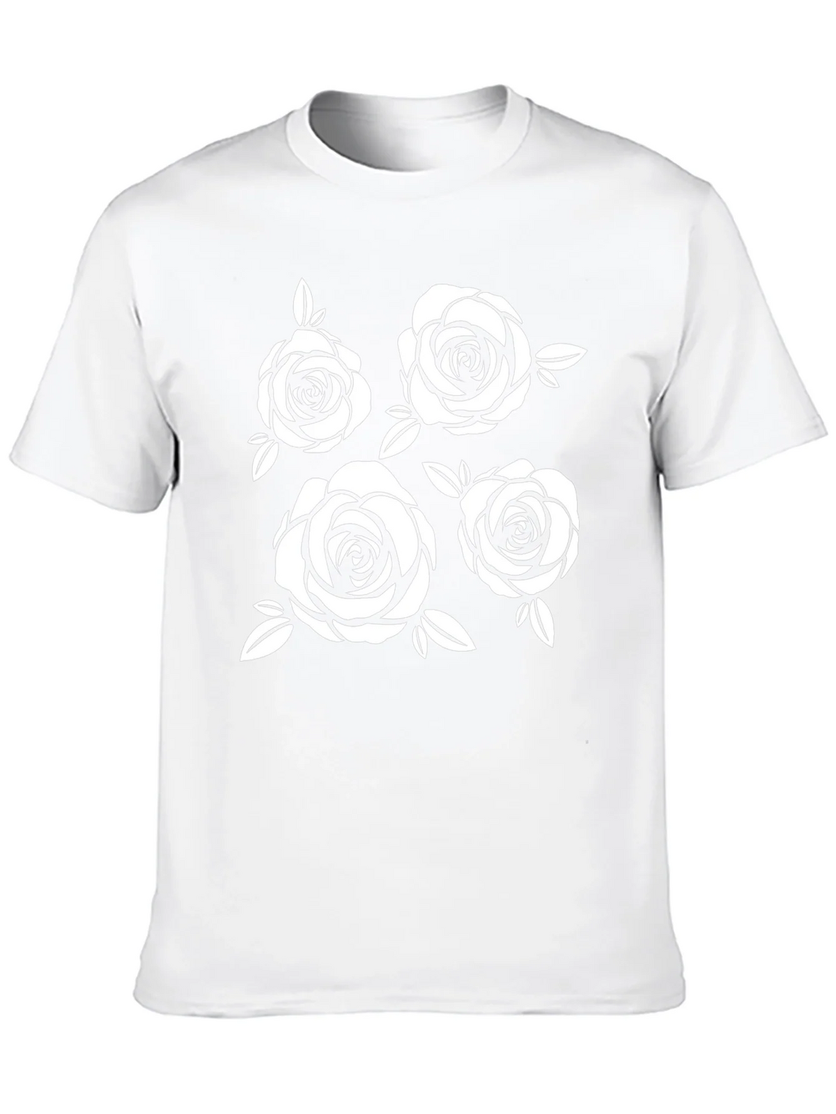Floral Rose Graphic Black T-Shirt product image 9