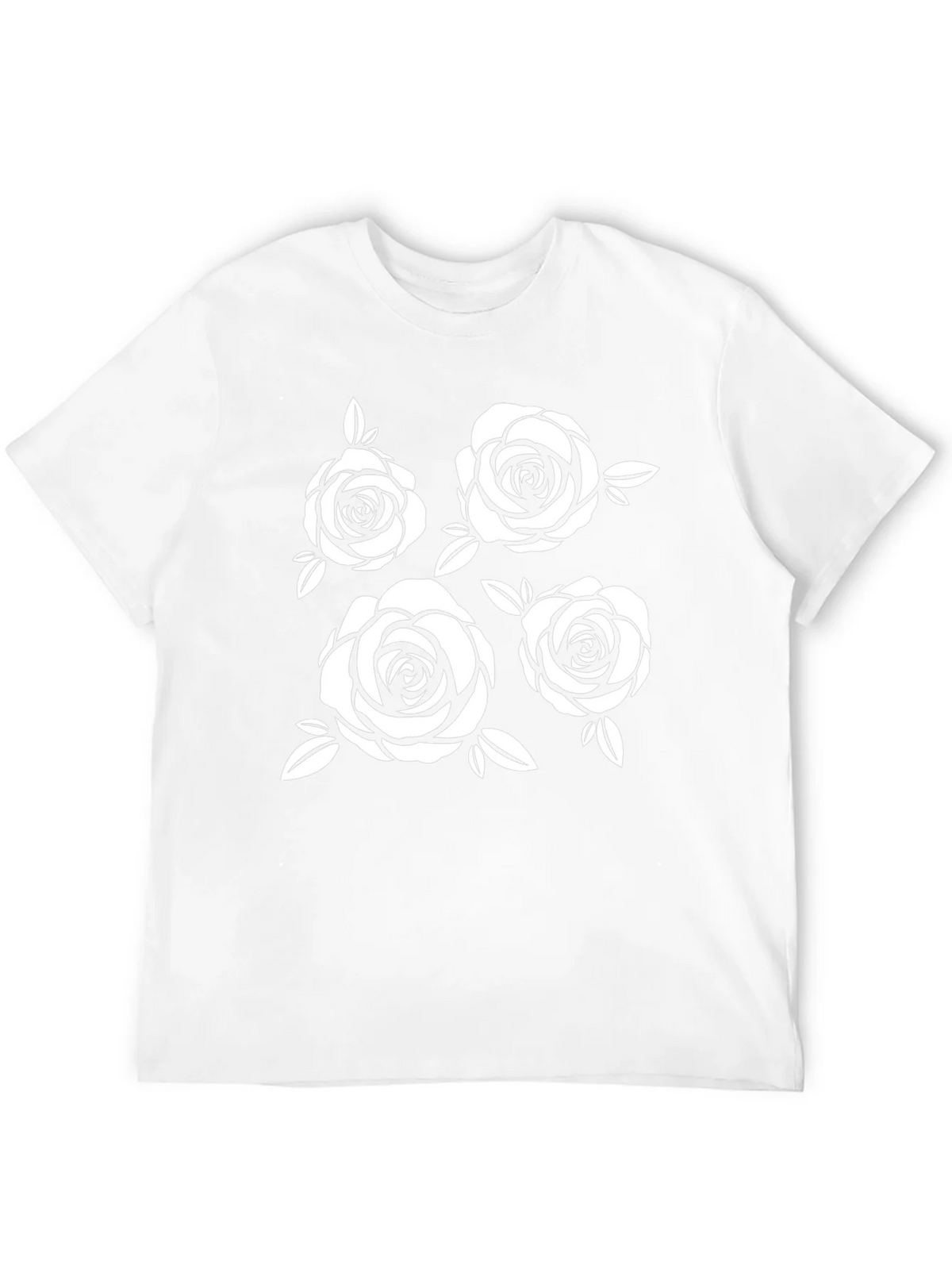 Floral Rose Graphic Black T-Shirt product image 11