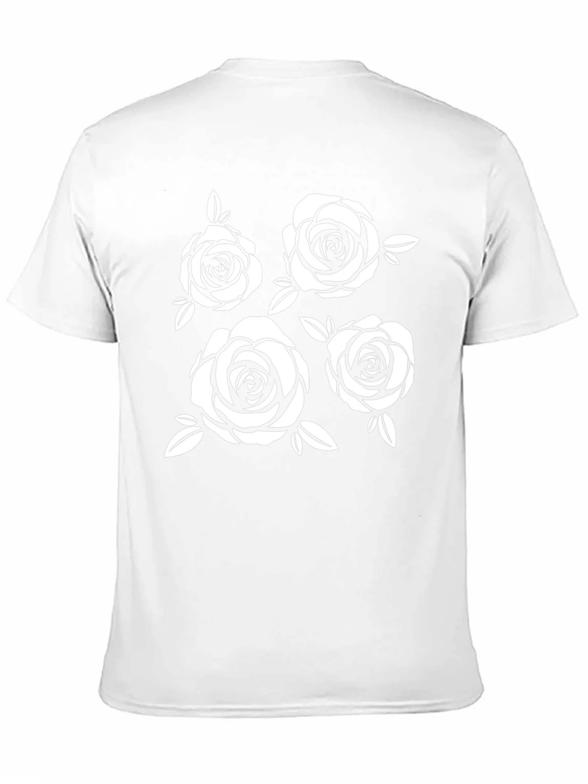 Floral Rose Graphic Black T-Shirt product image 10