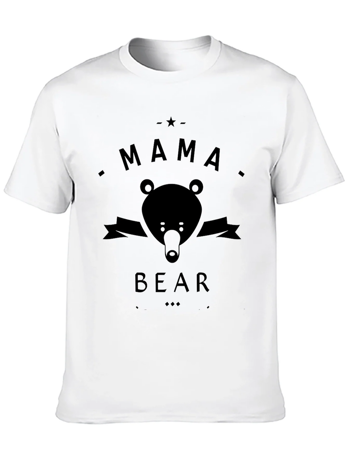 Mama Bear Black Graphic T-Shirt product image 9