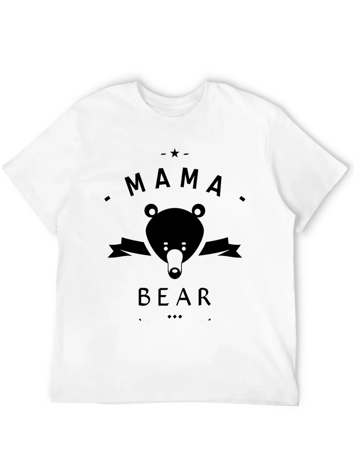 Mama Bear Black Graphic T-Shirt product image 11