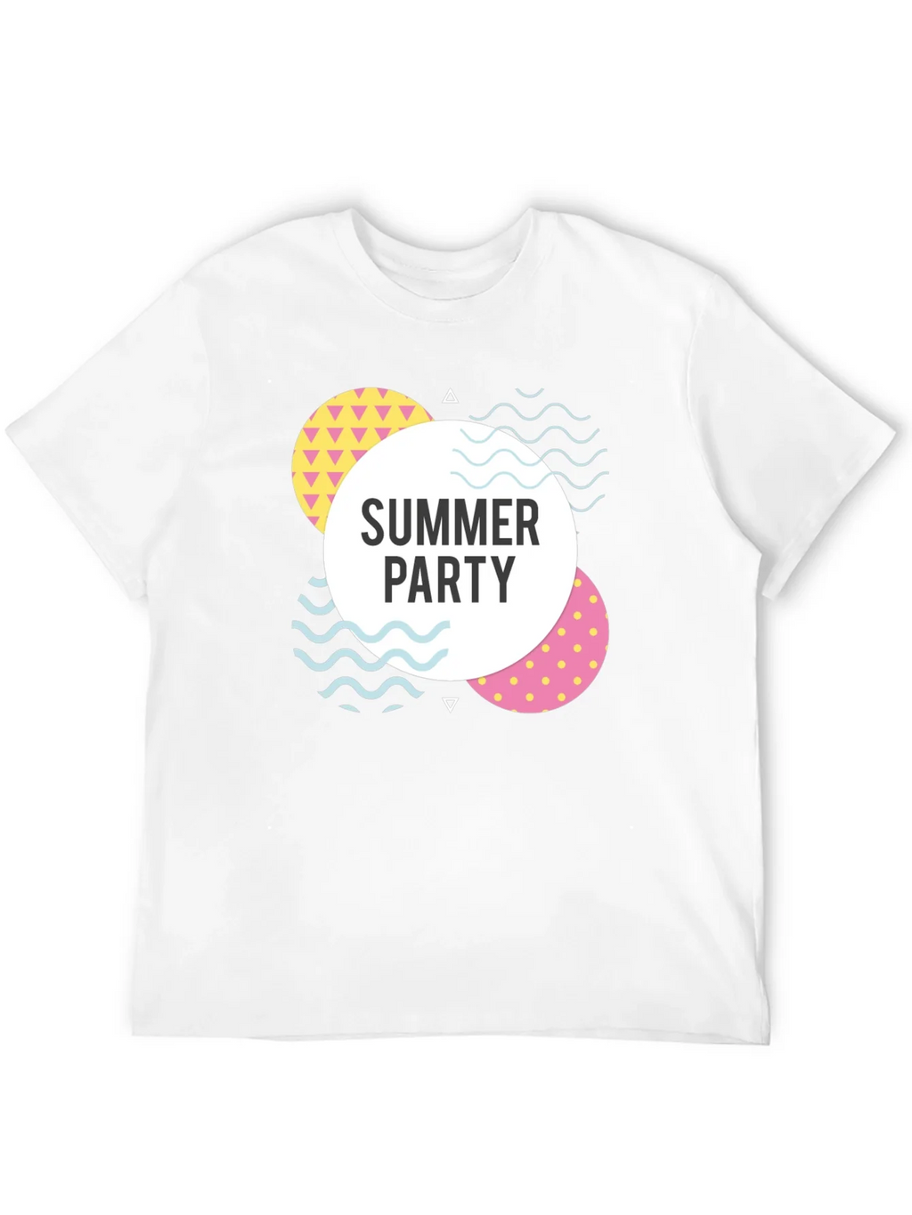 Summer Party Graphic Tee - Black Cotton Casual T-Shirt product image 11