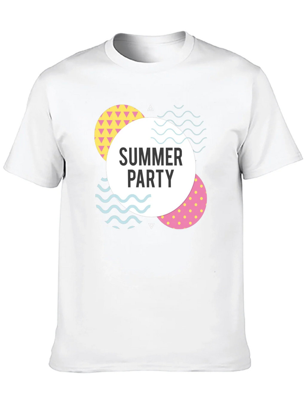 Summer Party Graphic Tee - Black Cotton Casual T-Shirt product image 9
