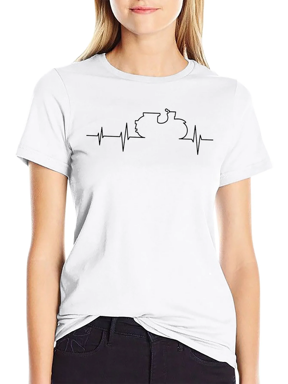 Tractor Heartbeat Graphic Tee - Unisex Cotton T-Shirt product image 4