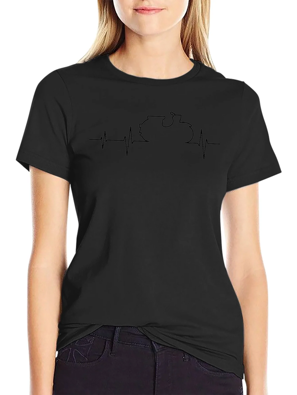 Tractor Heartbeat Graphic Tee - Unisex Cotton T-Shirt product image 2