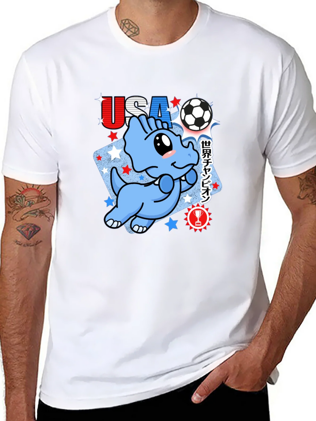 USA Soccer Dinosaur T-Shirt