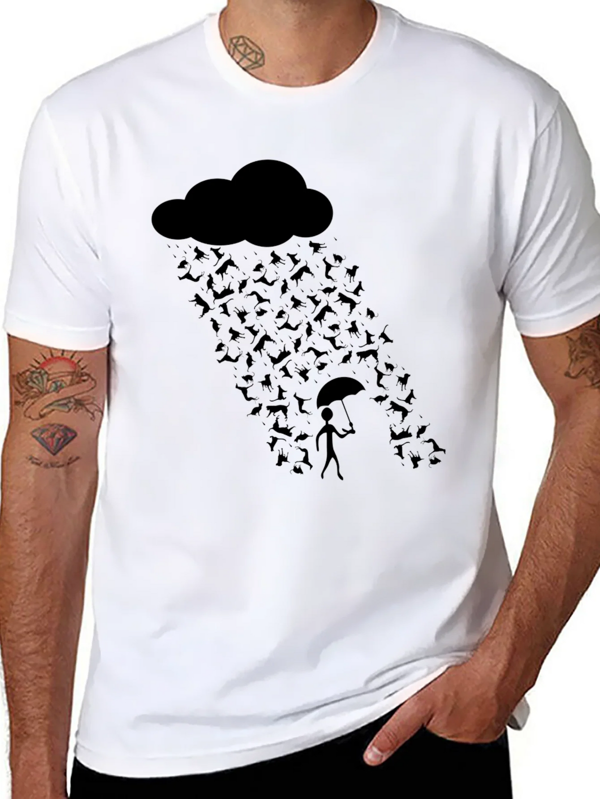 Rain of Bats Graphic Tee - Unique Halloween Shirt product image 7