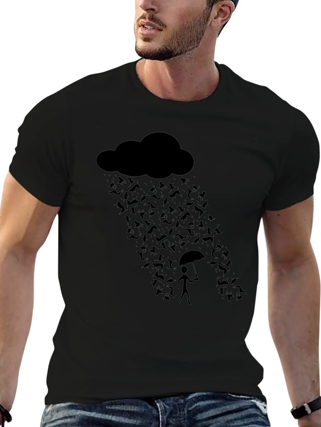 Rain of Bats Graphic Tee - Unique Halloween Shirt product image 6