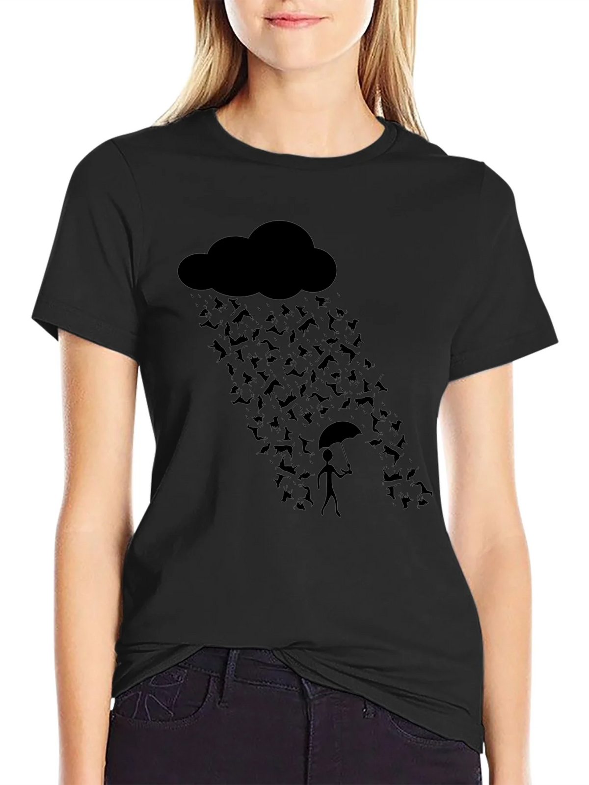 Rain of Bats Graphic Tee - Unique Halloween Shirt product image 2
