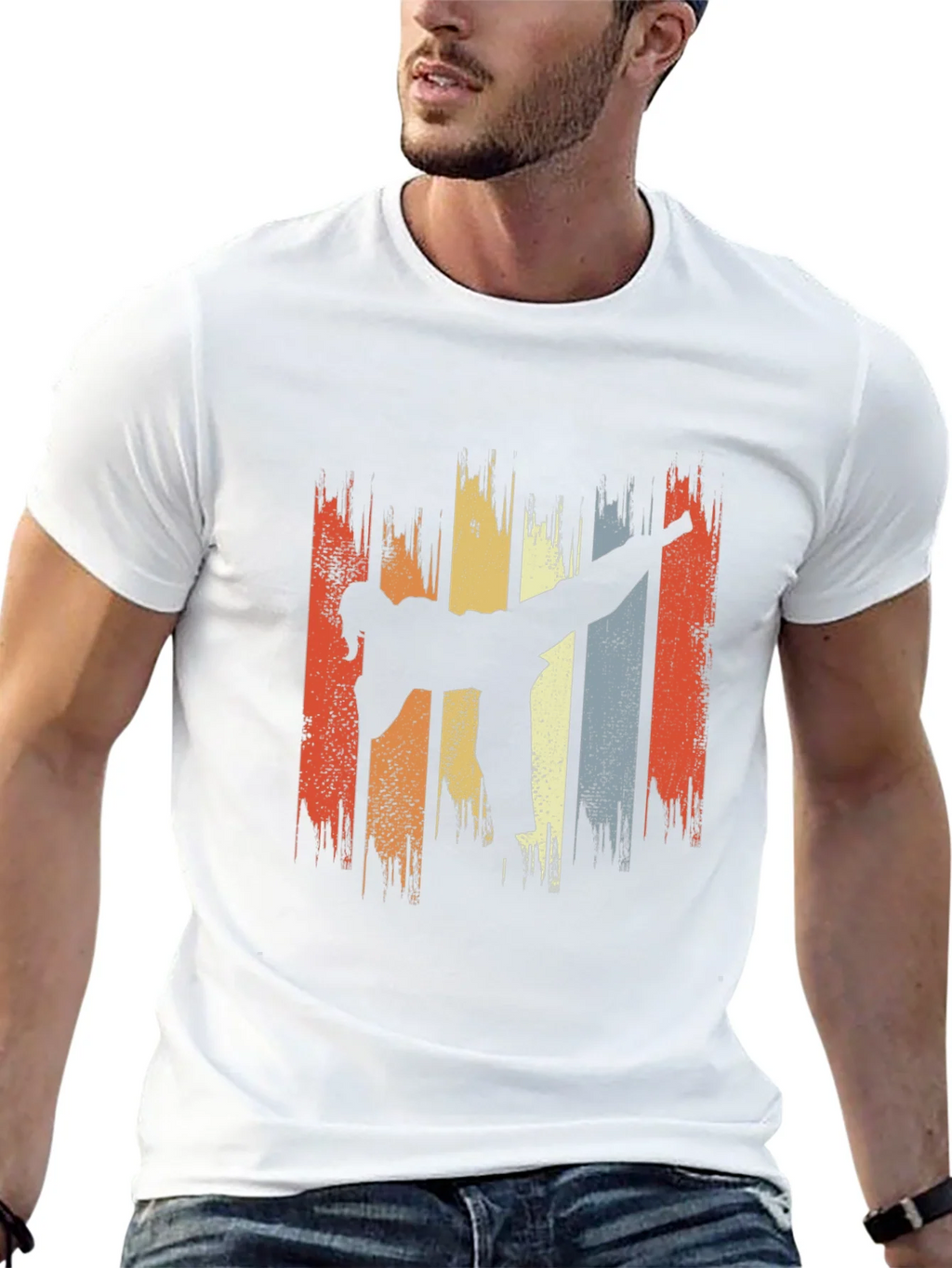 Retro Martial Arts Kick T-Shirt product image 12