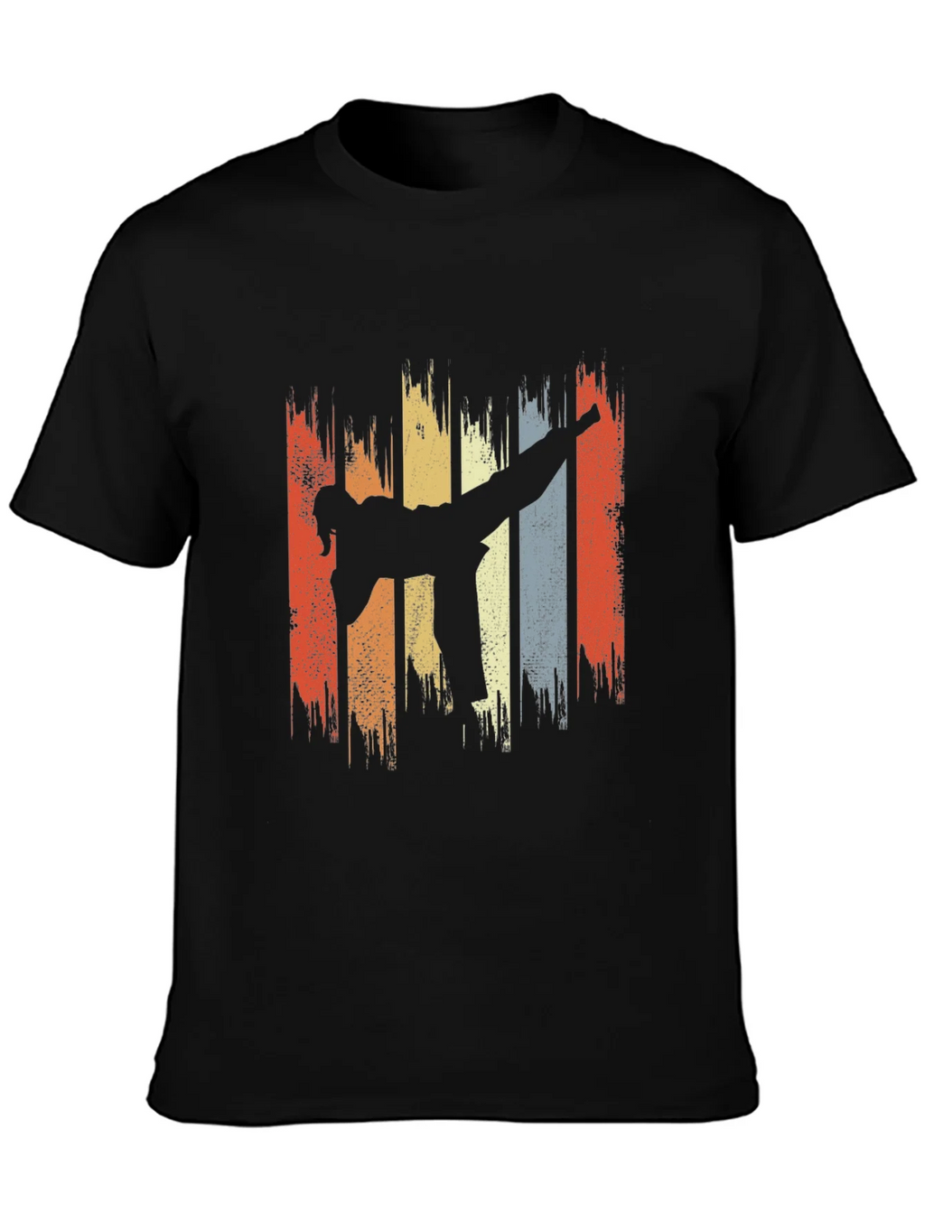 Retro Martial Arts Kick T-Shirt product image 3