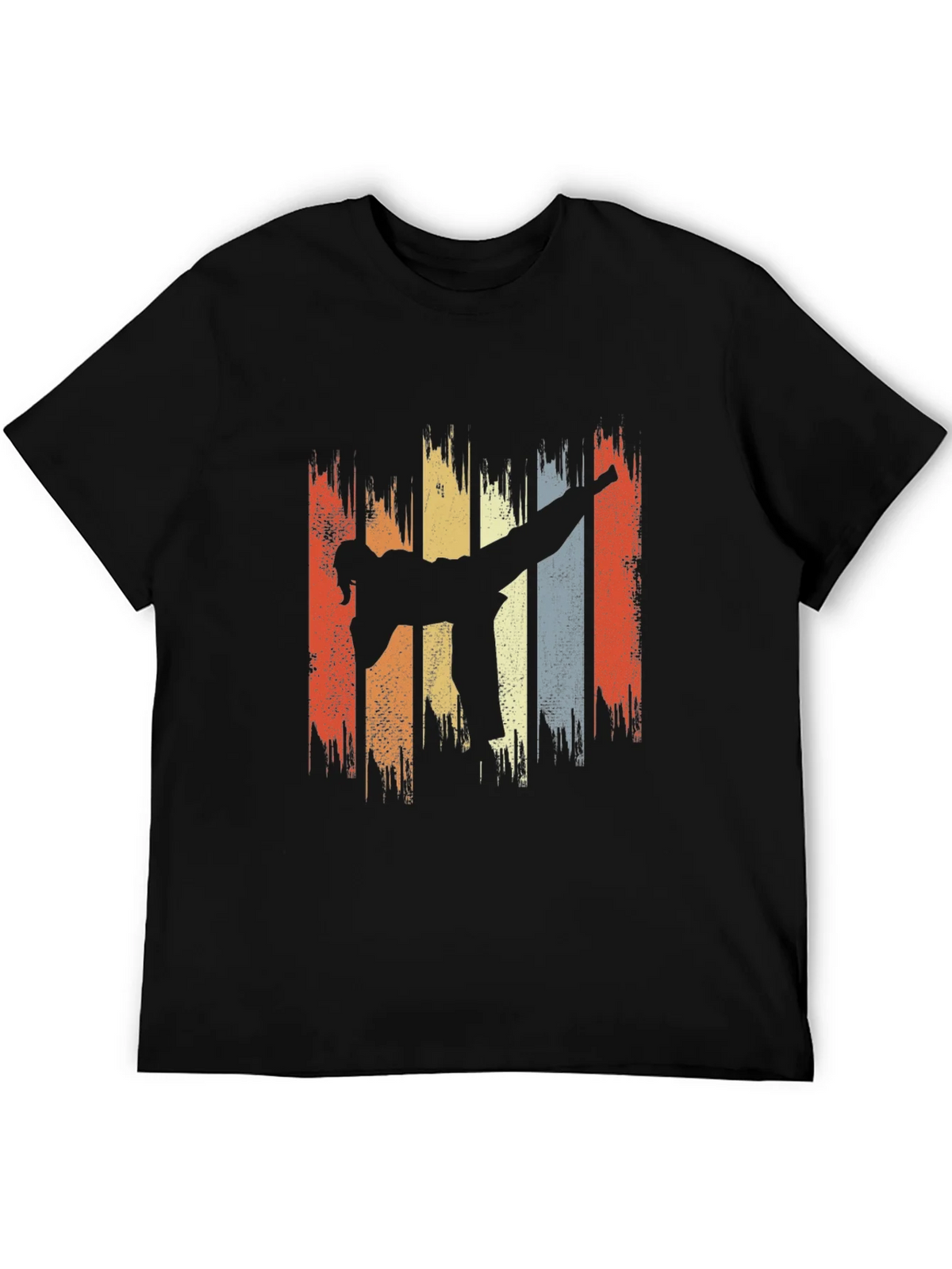 Retro Martial Arts Kick T-Shirt product image 5