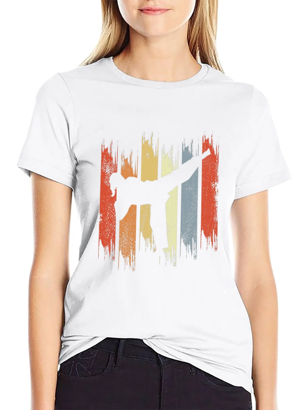 Retro Martial Arts Kick T-Shirt product image 8