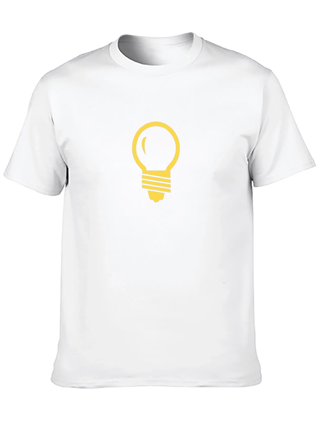 Black T-Shirt with Light Bulb Graphic product image 4