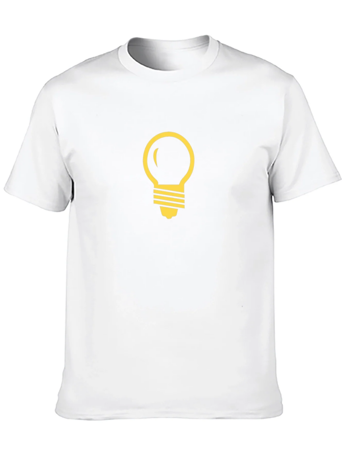 Black T-Shirt with Light Bulb Graphic product image 4