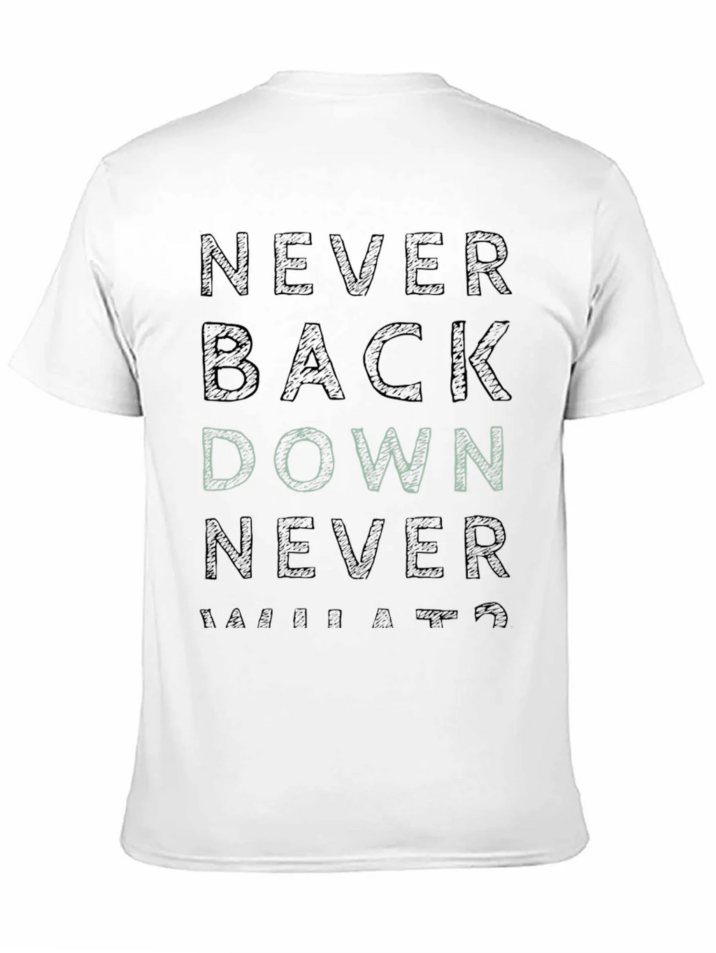 Never Back Down Graphic Tee product image 10