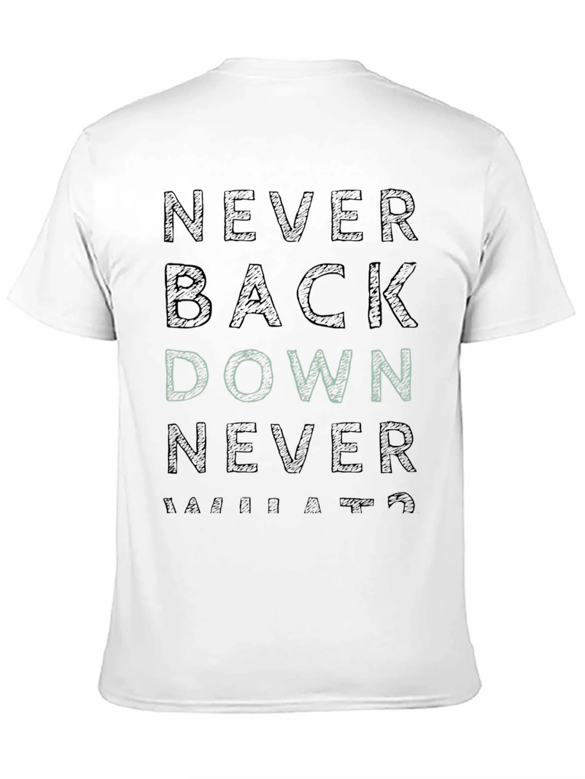 Never Back Down Graphic Tee product image 10