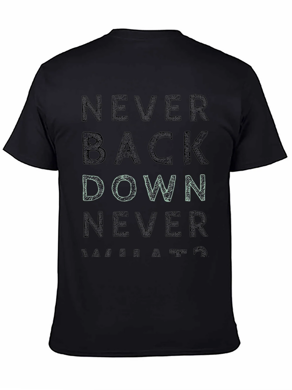 Never Back Down Graphic Tee product image 4
