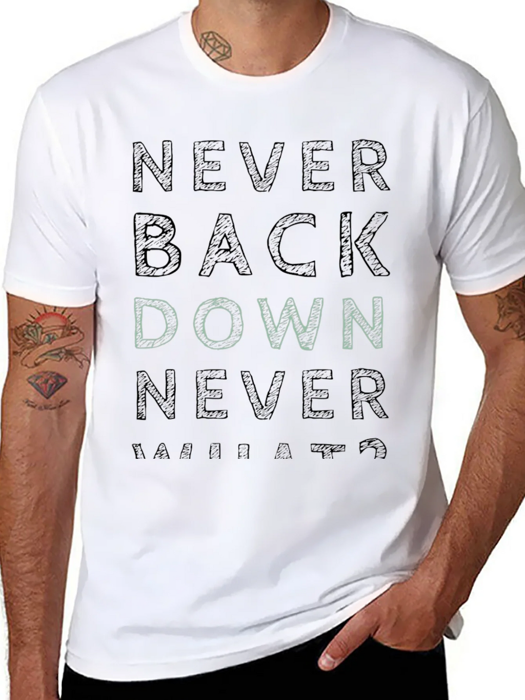 Never Back Down Graphic Tee product image 7