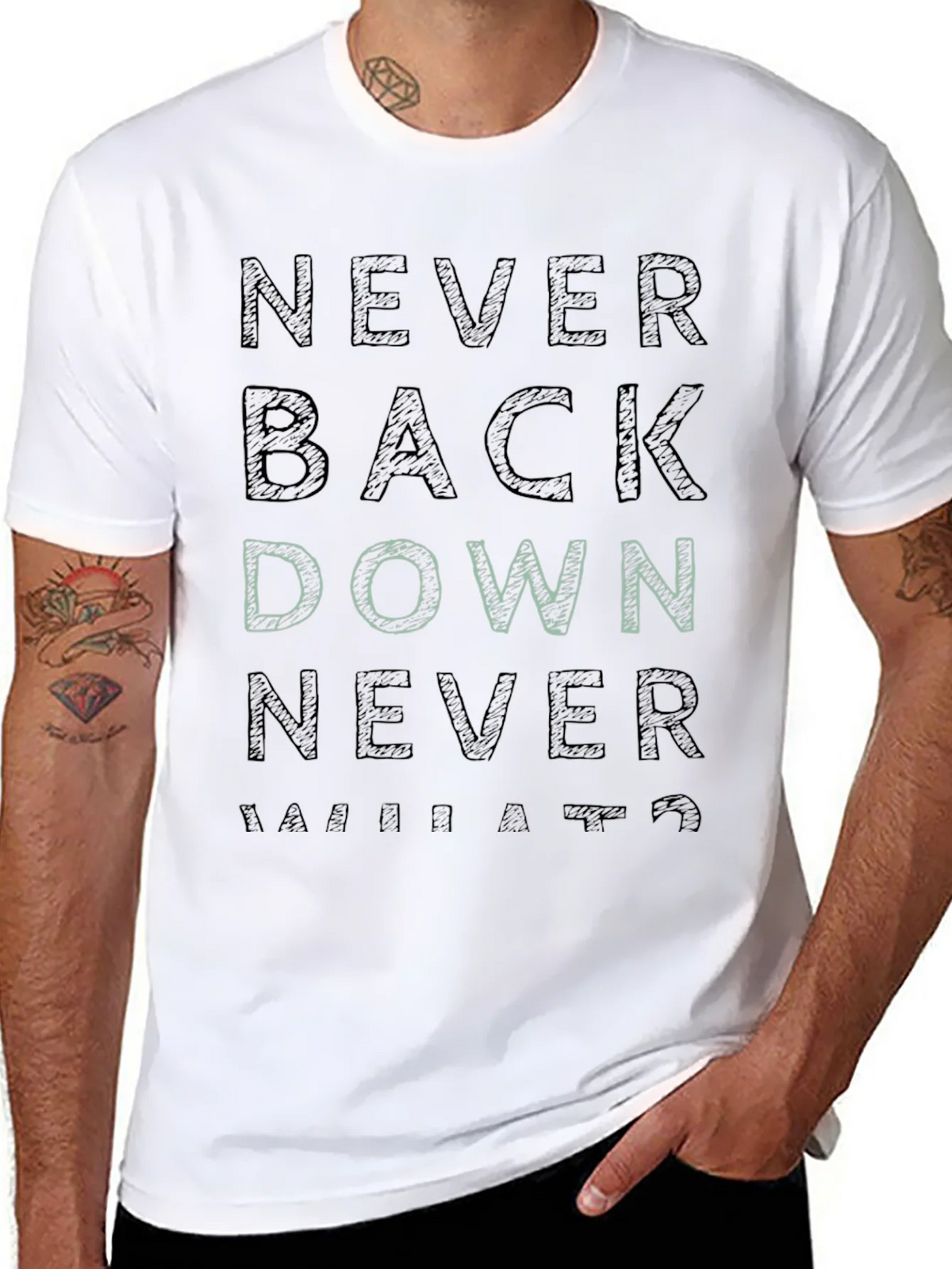 Never Back Down Graphic Tee product image 7