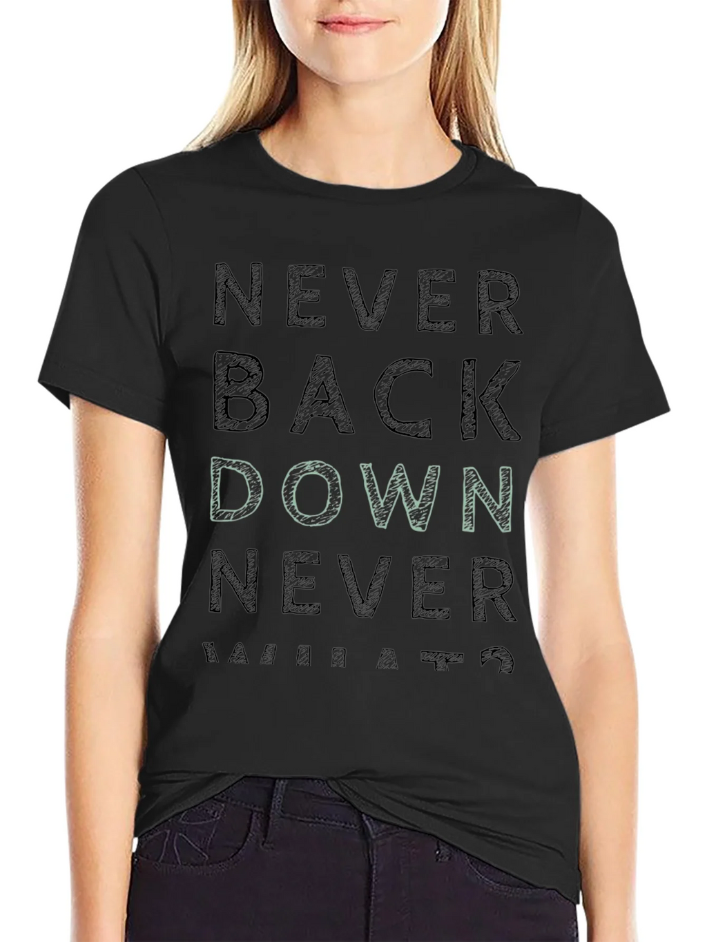 Never Back Down Graphic Tee product image 2