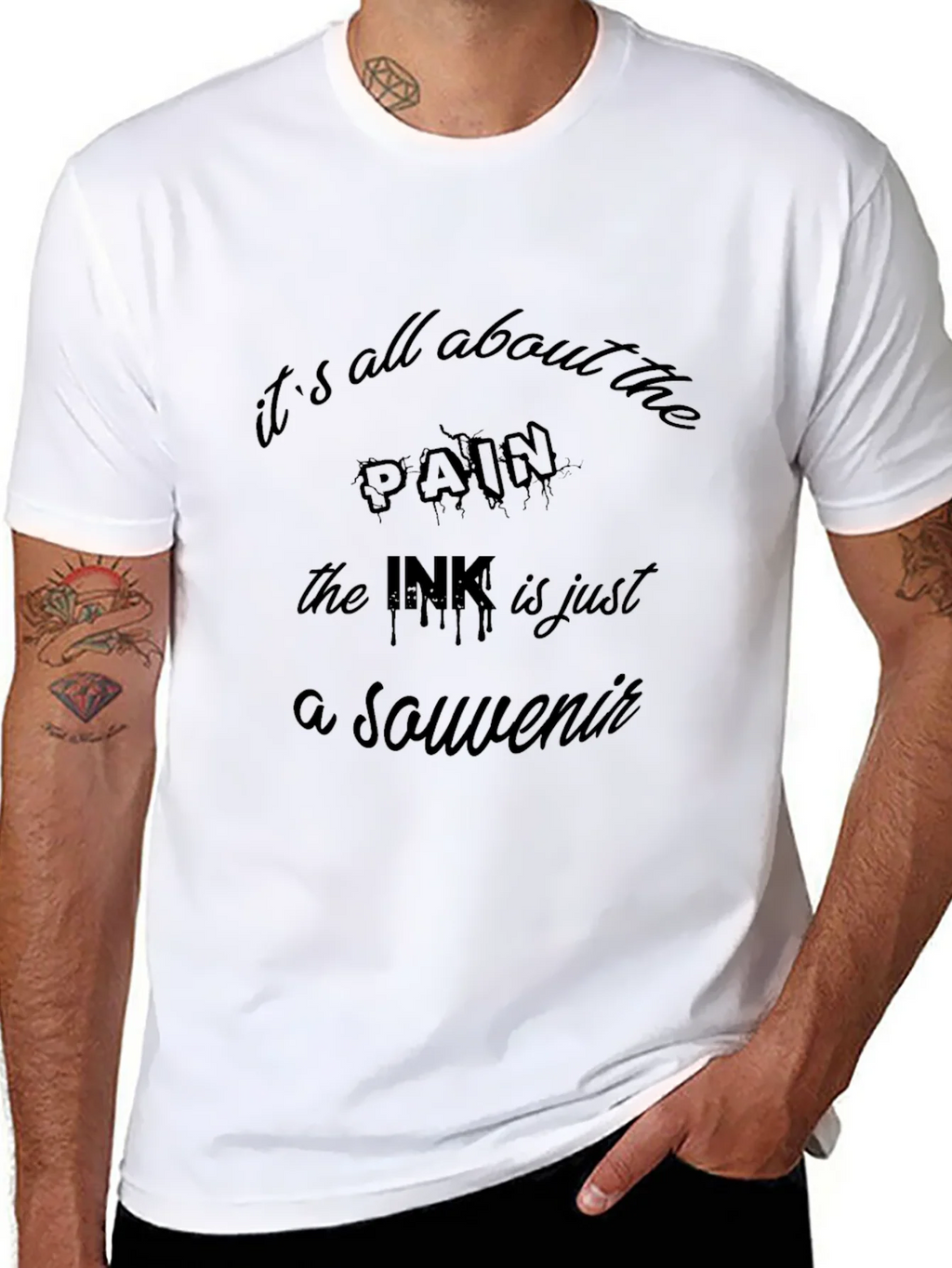 Its All About the Pain Tattoo T-Shirt product image 7