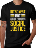 Introvert Social Justice T-Shirt product image 1