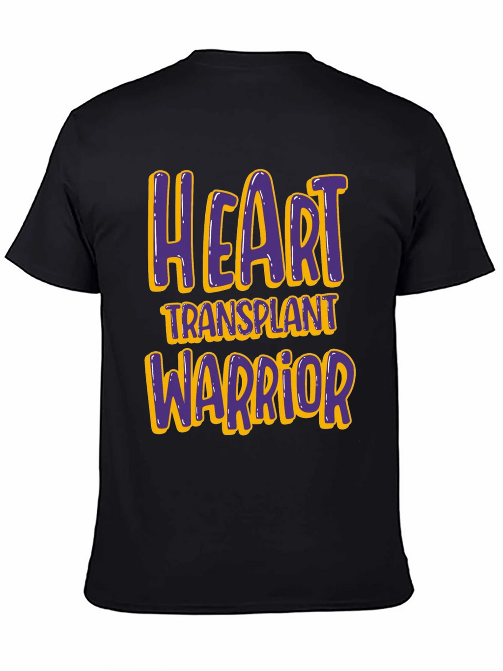 Heart Transplant Warrior T-Shirt - Black product image 4