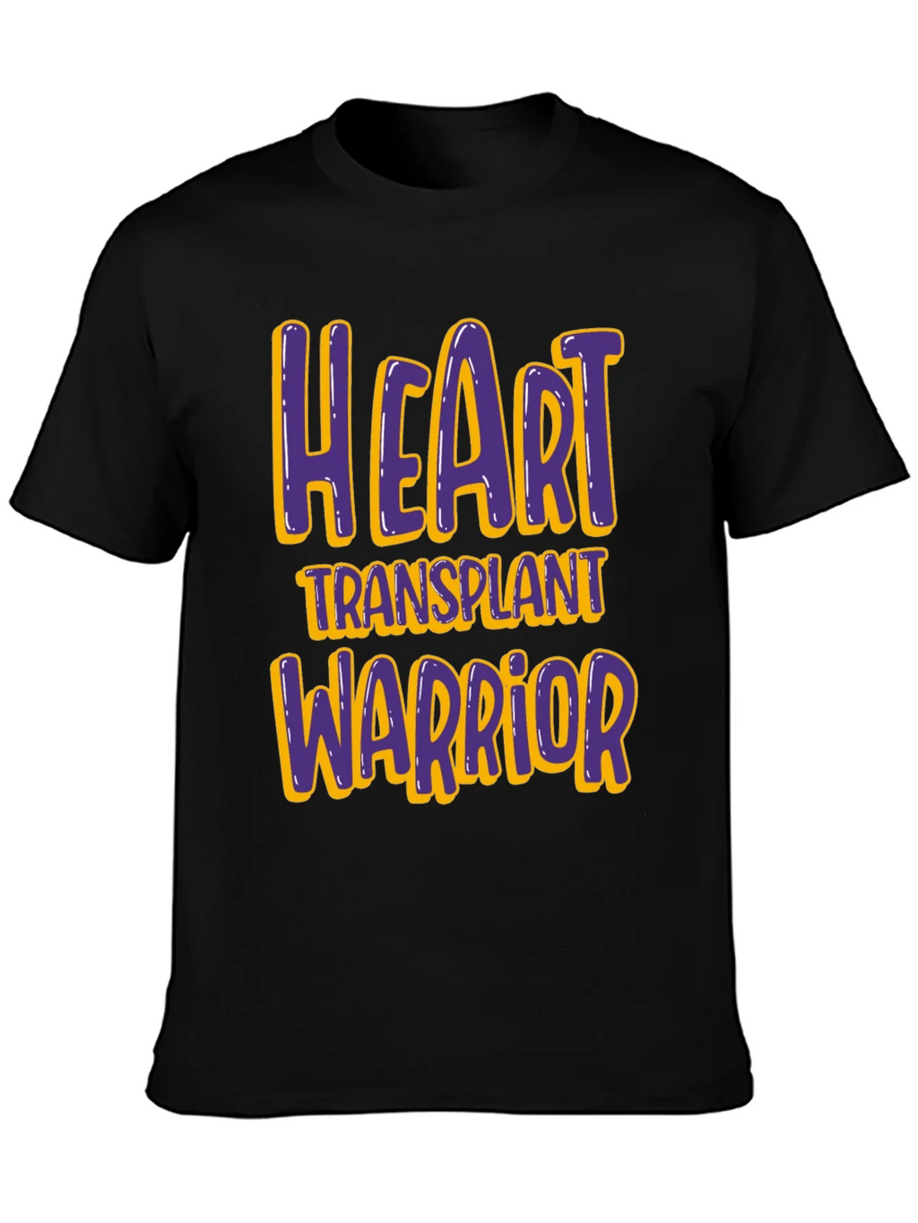 Heart Transplant Warrior T-Shirt - Black product image 3