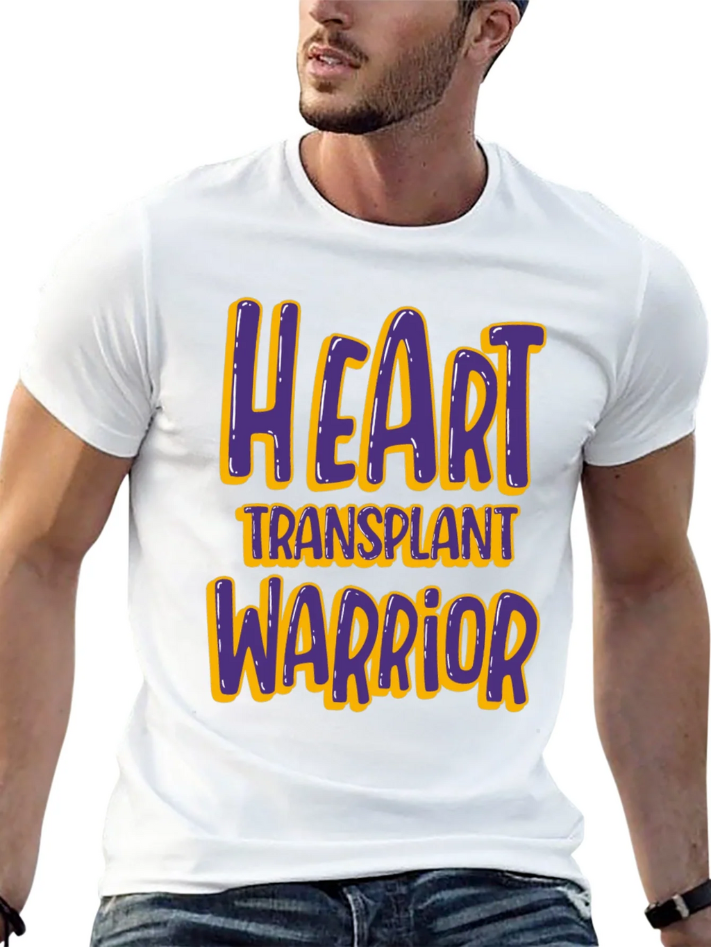 Heart Transplant Warrior T-Shirt - Black product image 12