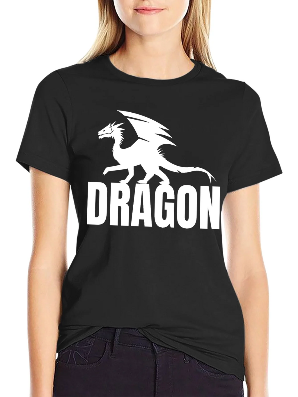 Dragon Graphic Tee - Black Cotton Comfort product image 2