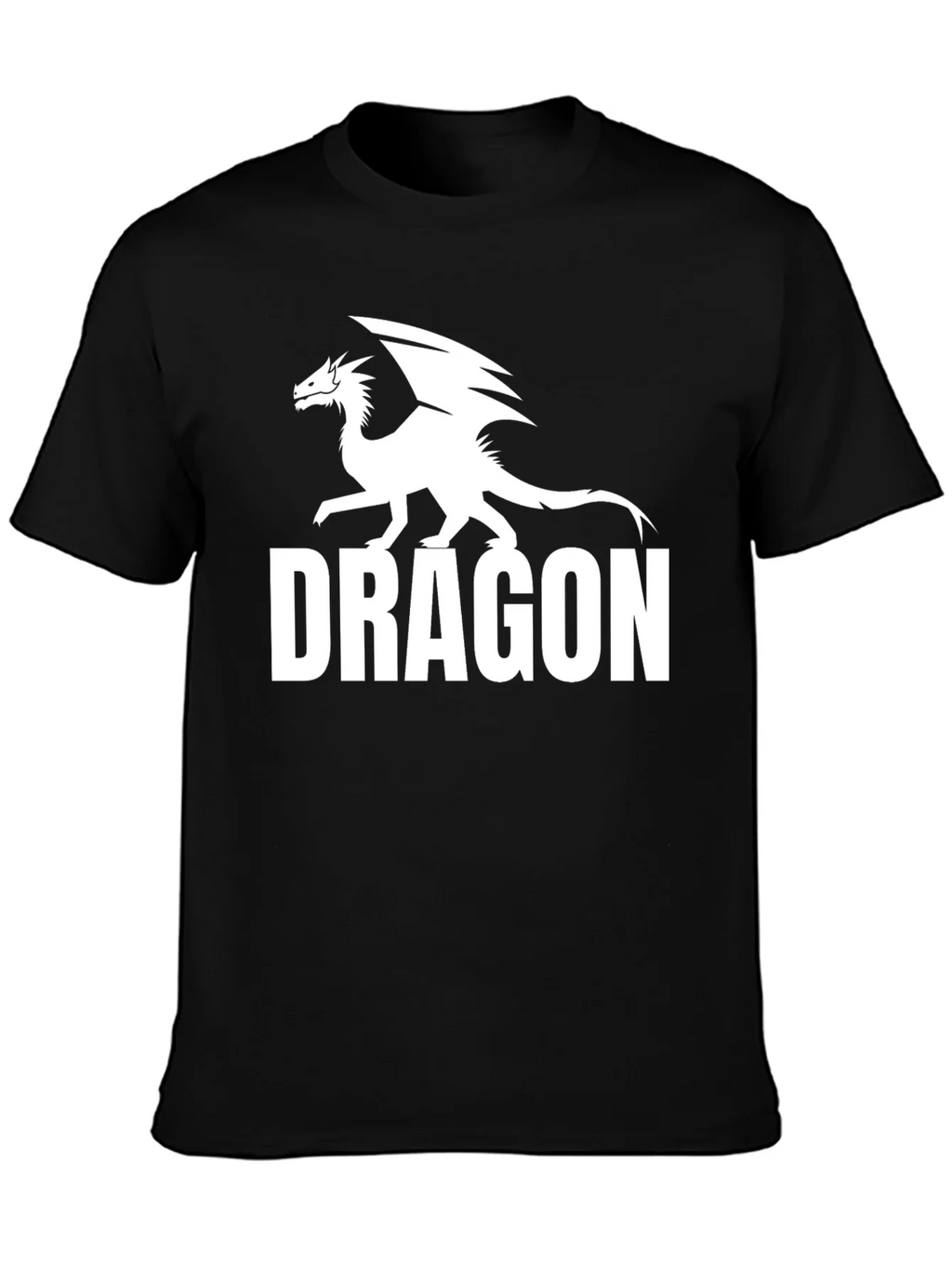 Dragon Graphic Tee - Black Cotton Comfort product image 3