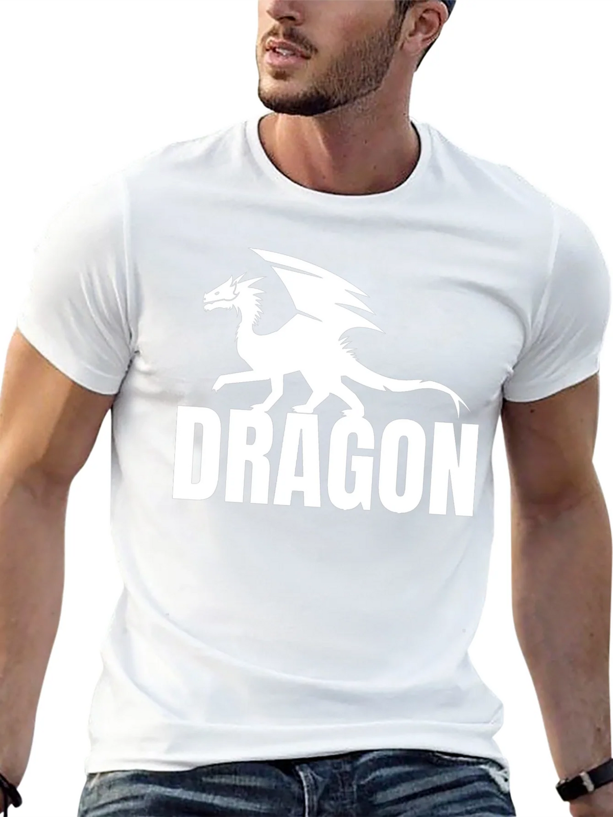 Dragon Graphic Tee - Black Cotton Comfort product image 12