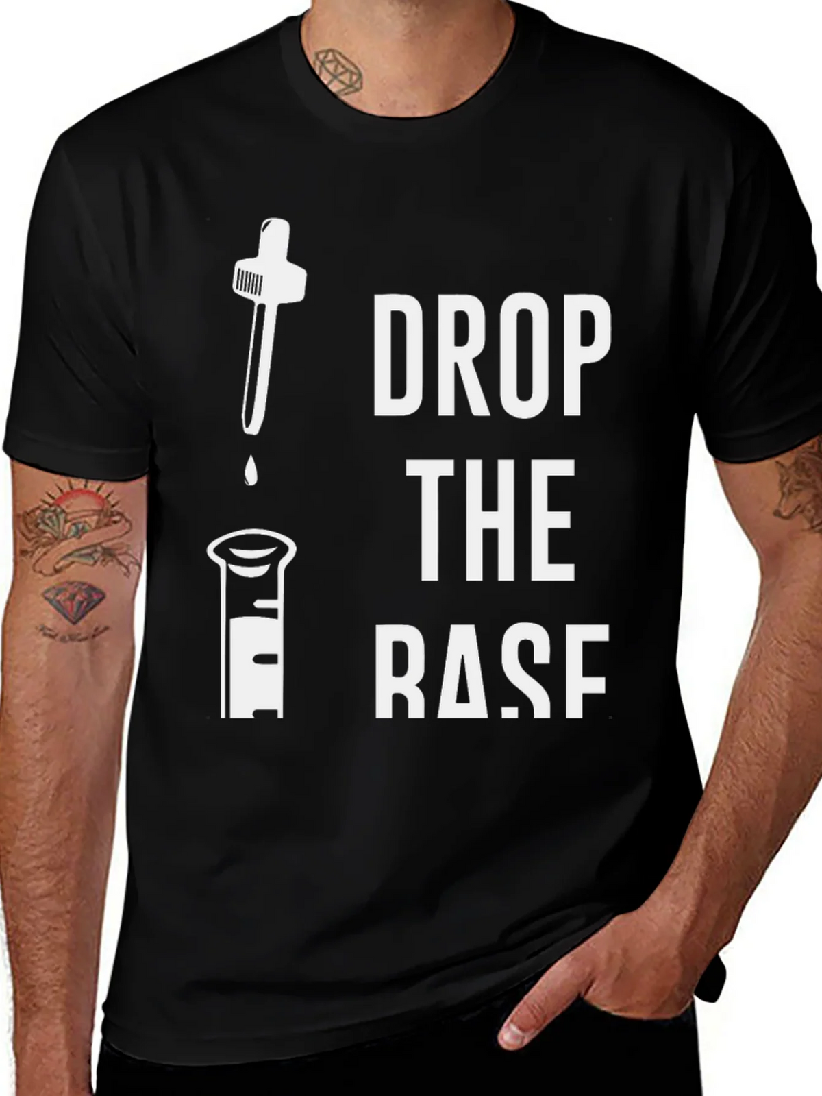 Drop the Base T-Shirt - Science Humor Tee product image 1