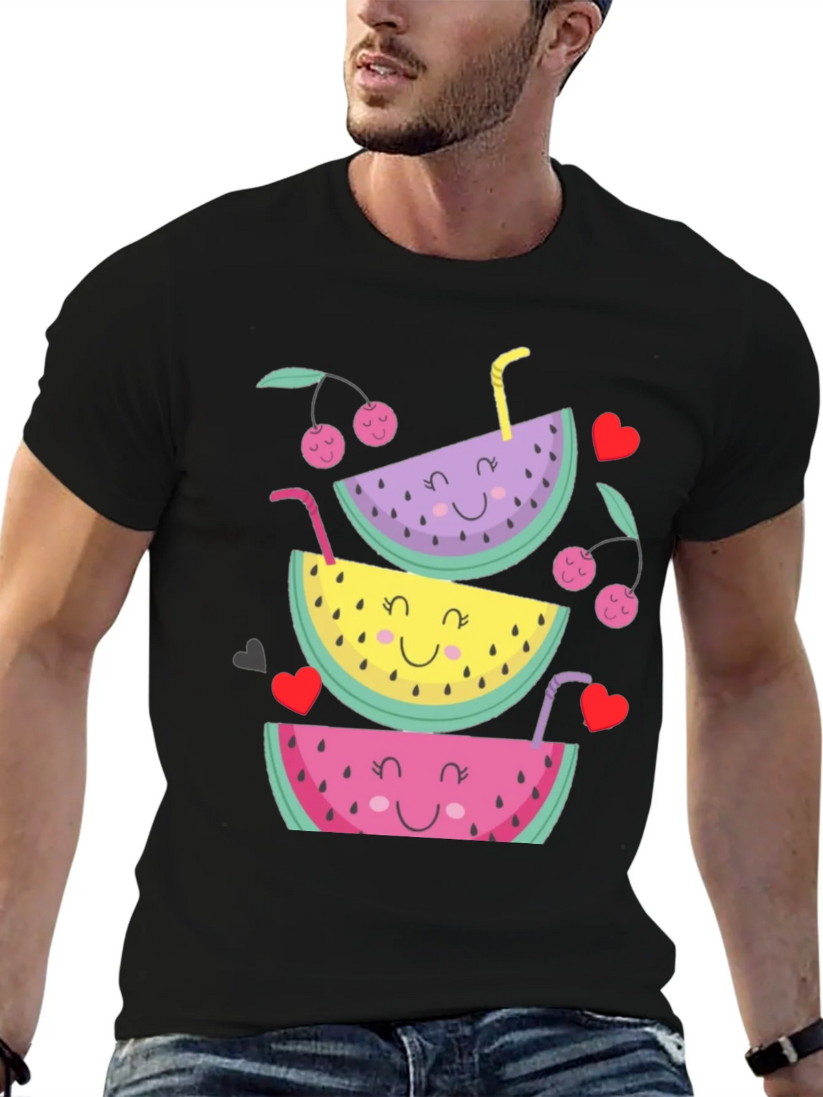 Fruit Stack Graphic Tee - Summer Fun Shirt product image 3